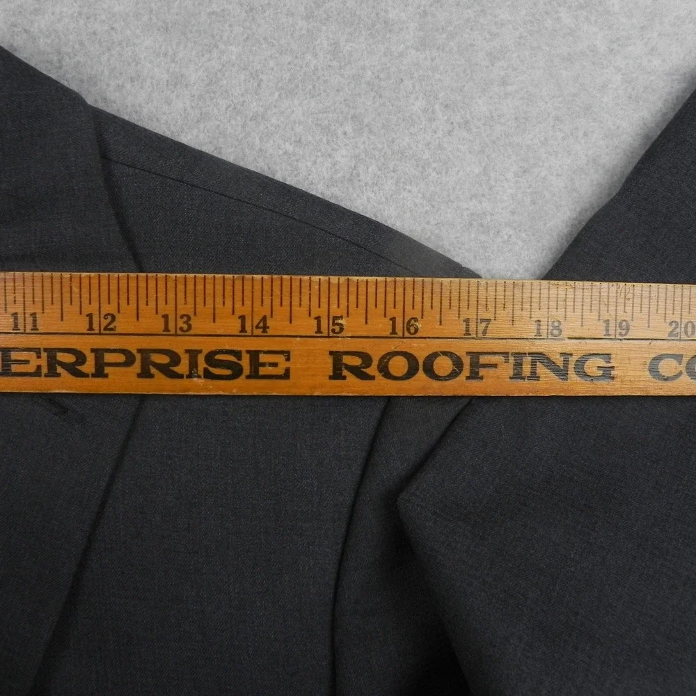 Reaction Kenneth Cole Suit Jacket Mens 36S Slim Fit Techni-Cole Gray Blazer Coat